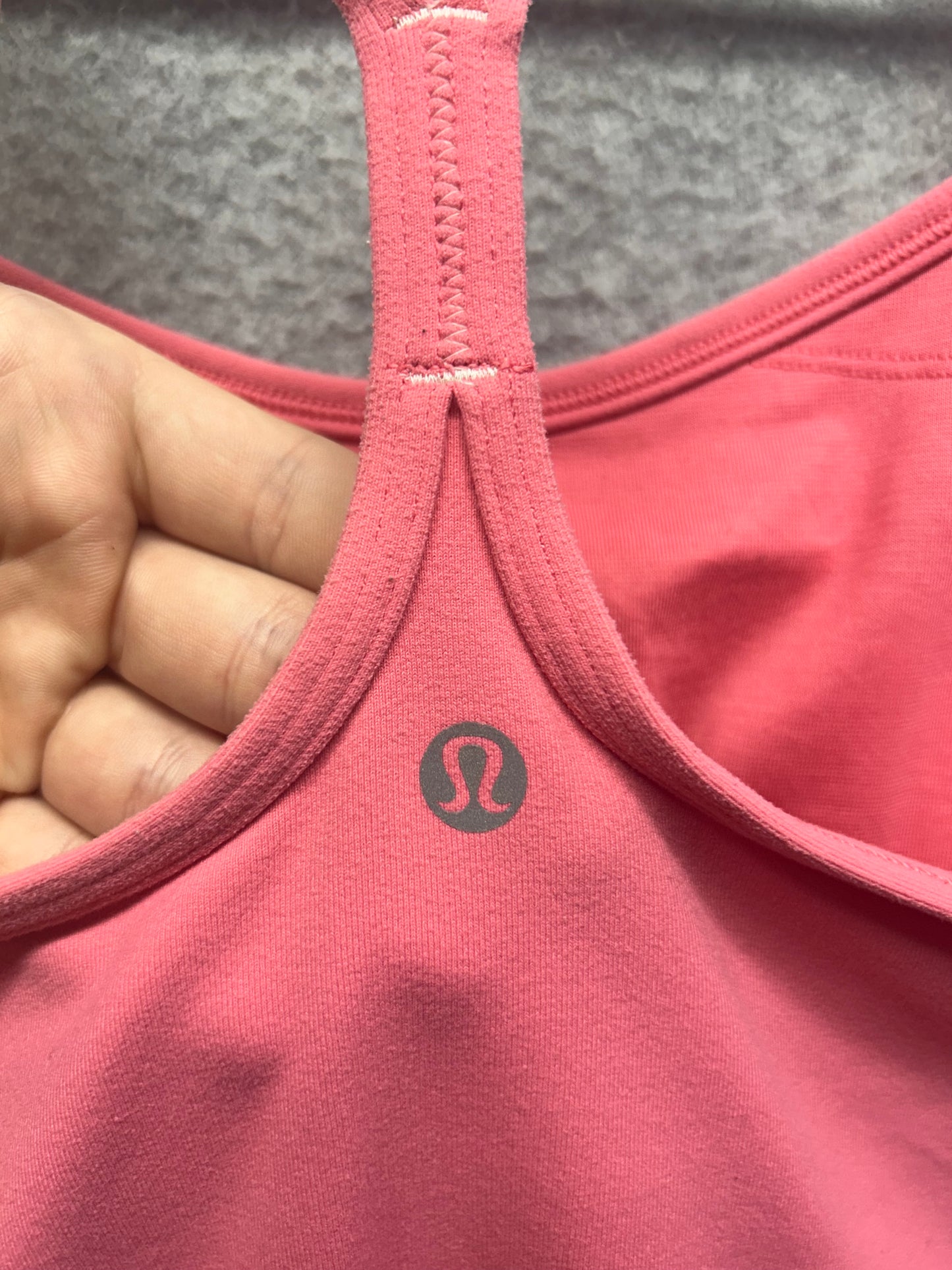 Lululemon Power Y Tank Size 6 Pink Paradise