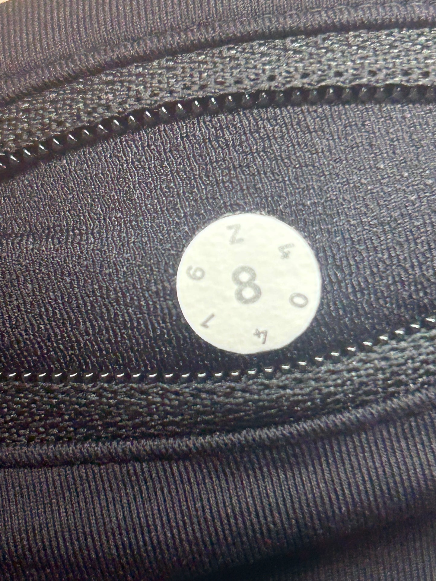 Lululemon Run Times Short 4" Size 8 Iced Wave White Black