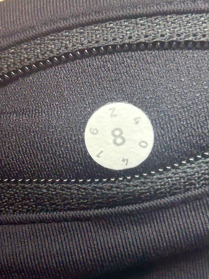 Lululemon Run Times Short 4" Size 8 Iced Wave White Black