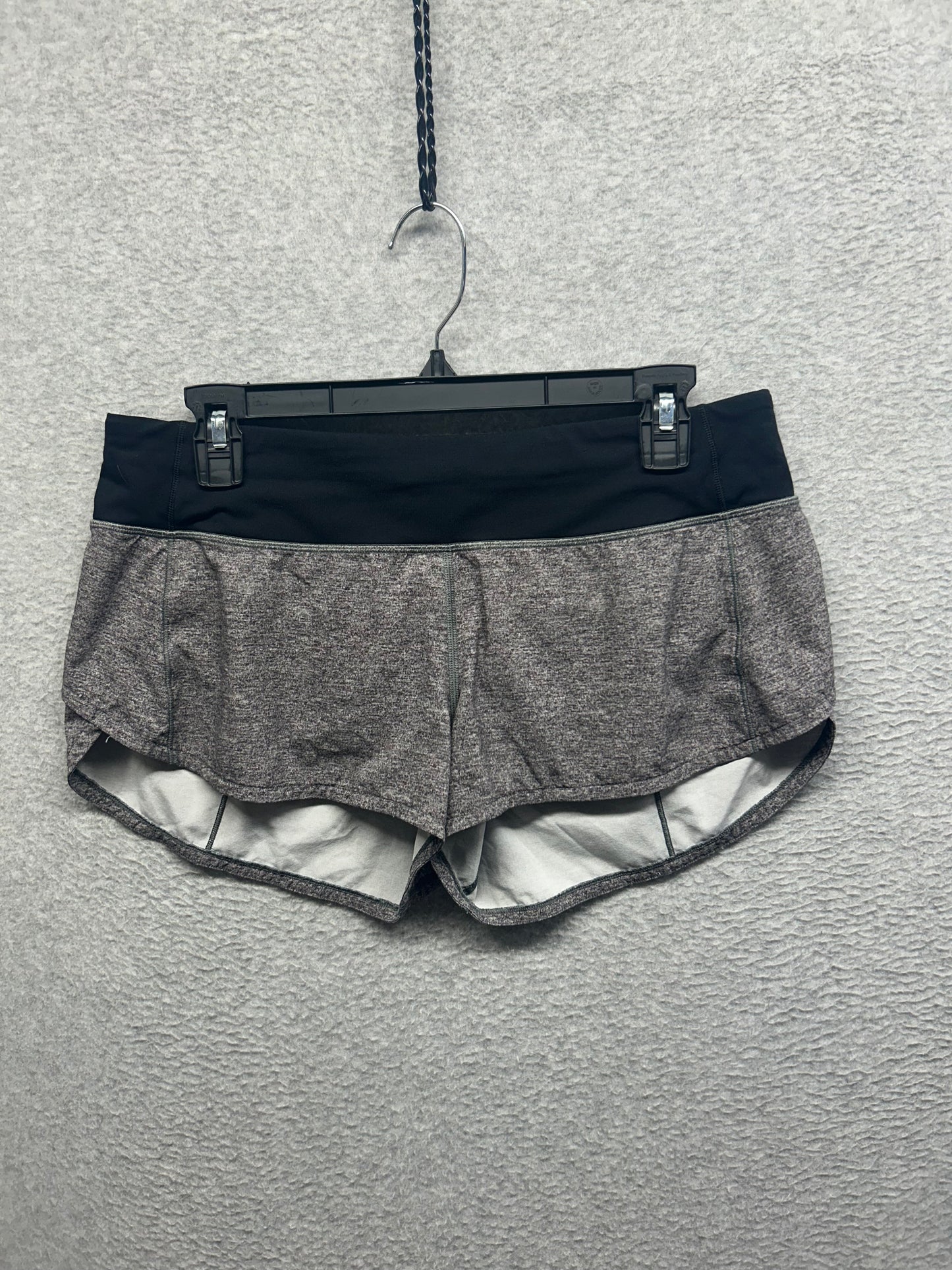 Lululemon Speed Up Short 2.5" Size 8 Heather Lux Multi Black