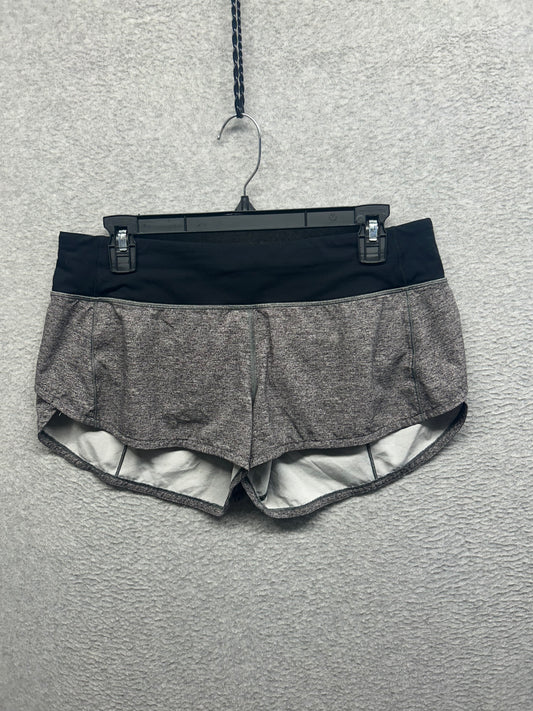 Lululemon Speed Up Short 2.5" Size 8 Heather Lux Multi Black