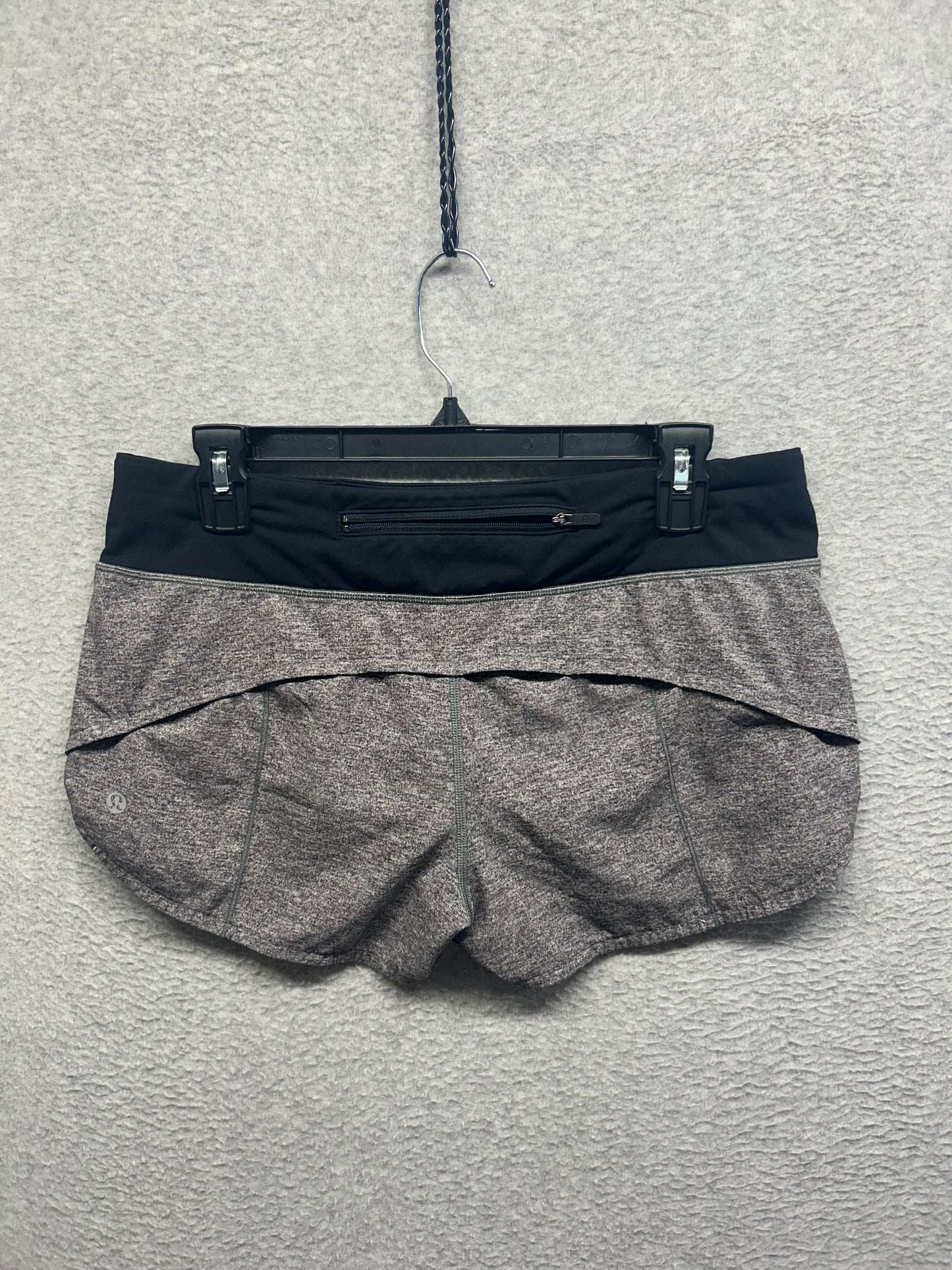Lululemon Speed Up Short 2.5" Size 8 Heather Lux Multi Black
