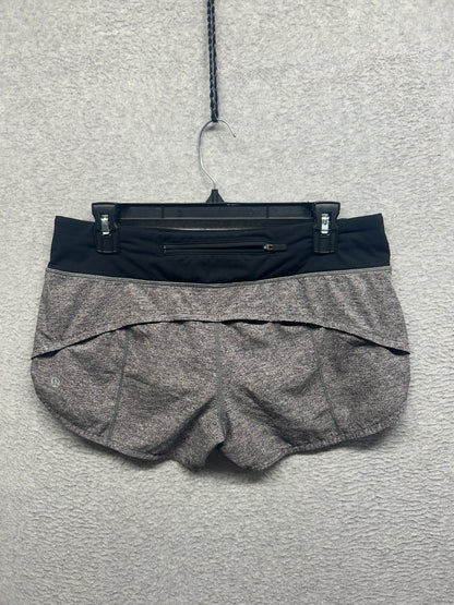 Lululemon Speed Up Short 2.5" Size 8 Heather Lux Multi Black