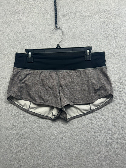 Lululemon Speed Up Short 2.5" Size 8 Heather Lux Multi Black