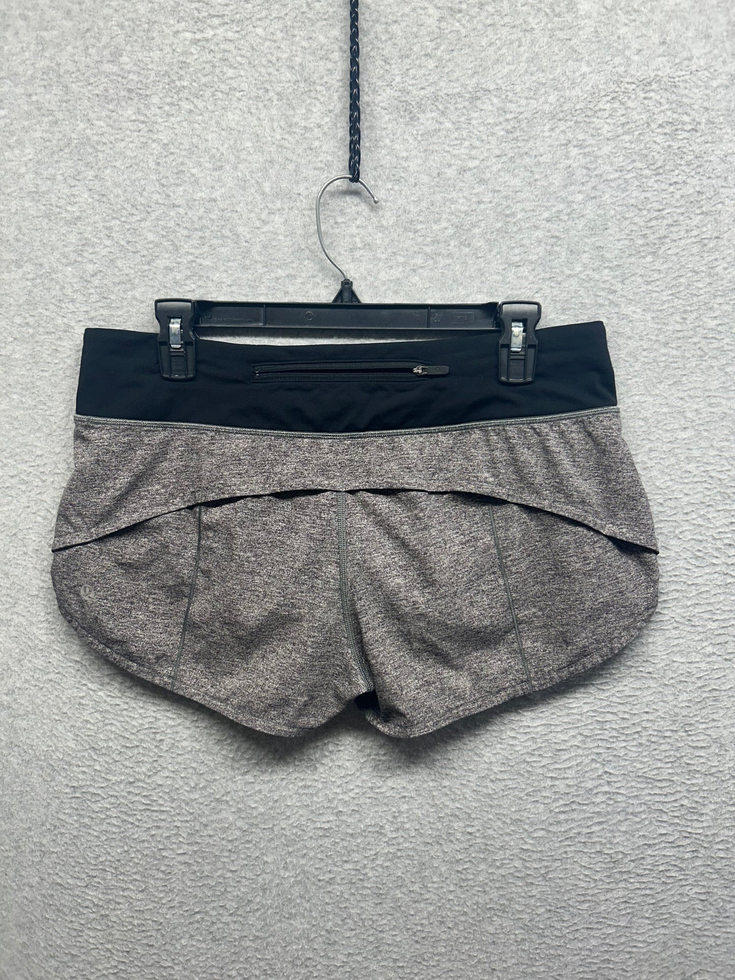 Lululemon Speed Up Short 2.5" Size 8 Heather Lux Multi Black