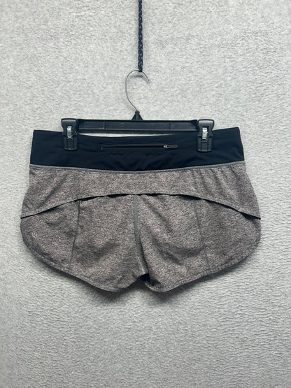 Lululemon Speed Up Short 2.5" Size 8 Heather Lux Multi Black