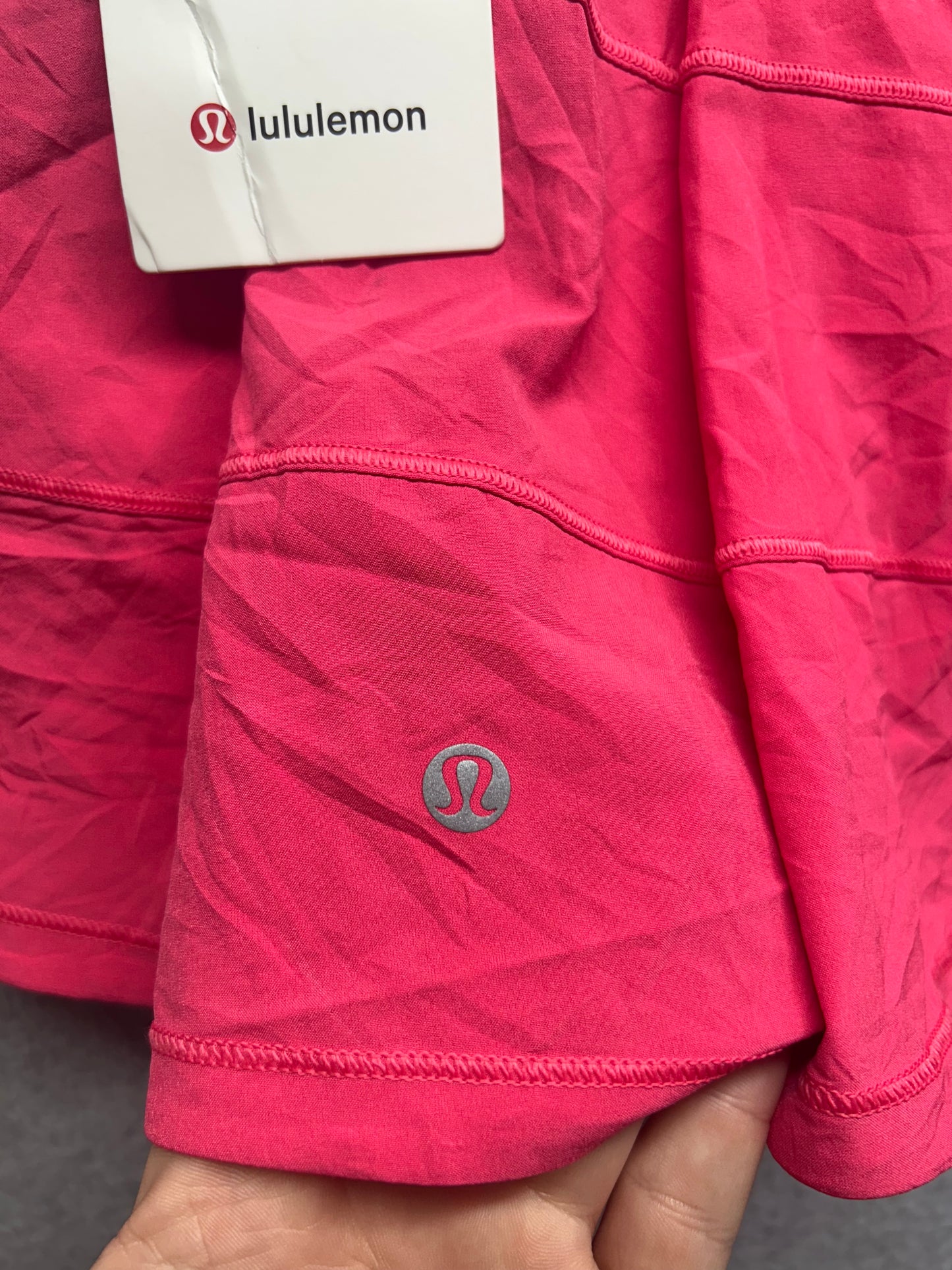 Lululemon Pace Rival Mid-Rise Skirt Long Size 8 (Square) Lip Gloss