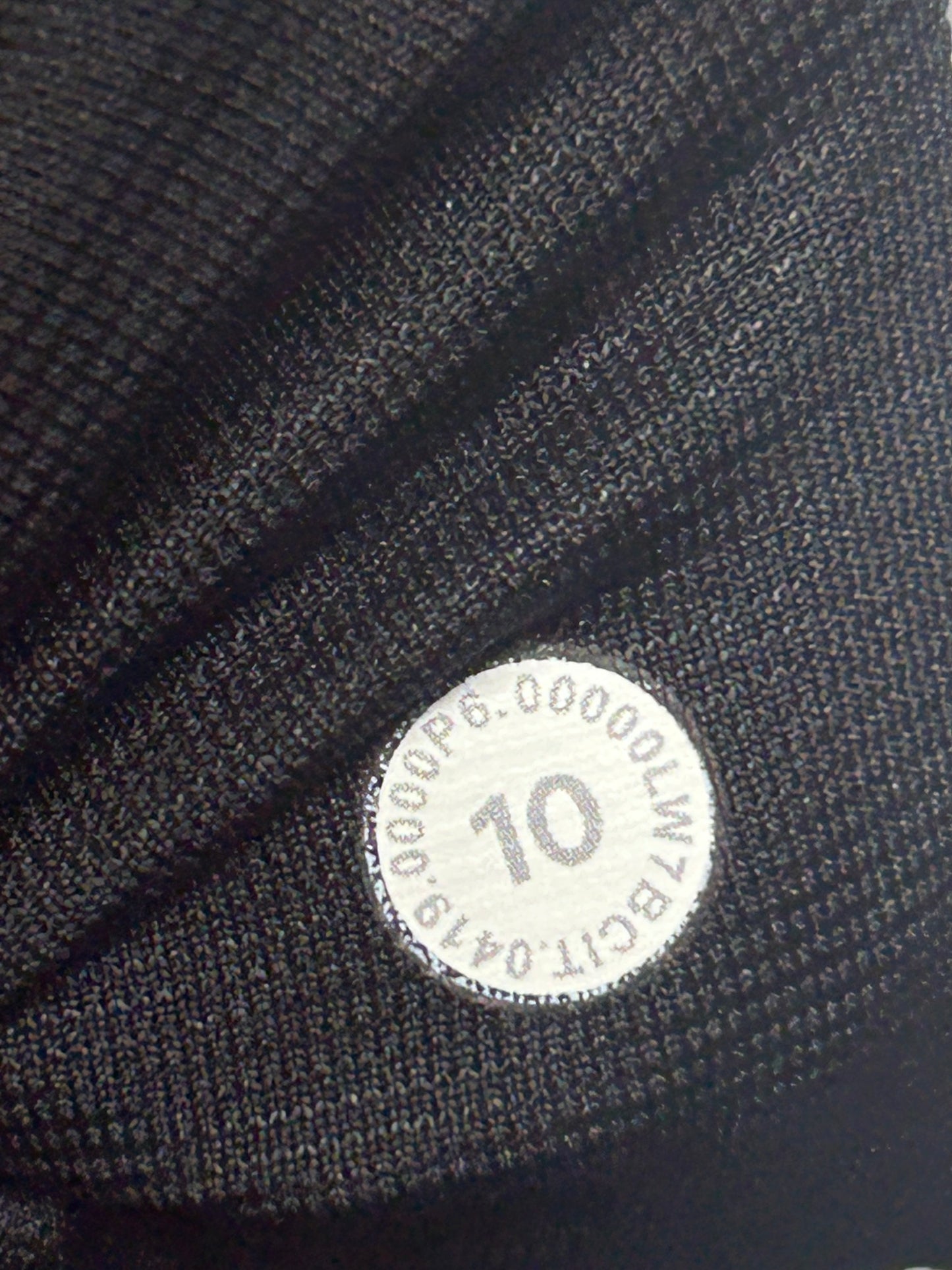 Lululemon Hotty Hot Short II Long 4" Size 10 Manifesto 20YR Manifesto Foil Black Black