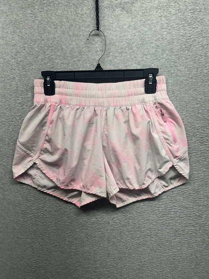 Lululemon Tracker Short V 4" Size 10 Diamond Dye White Miami Pink