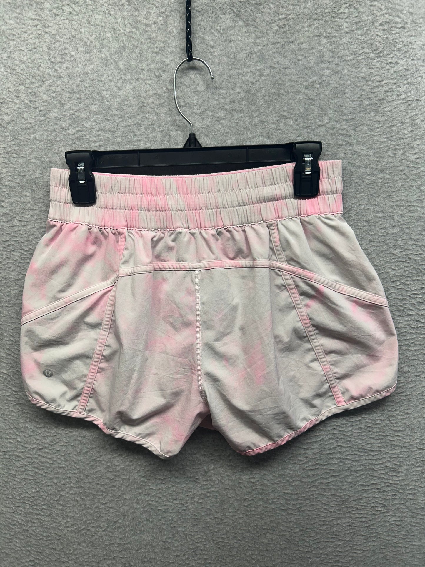 Lululemon Tracker Short V 4" Size 10 Diamond Dye White Miami Pink