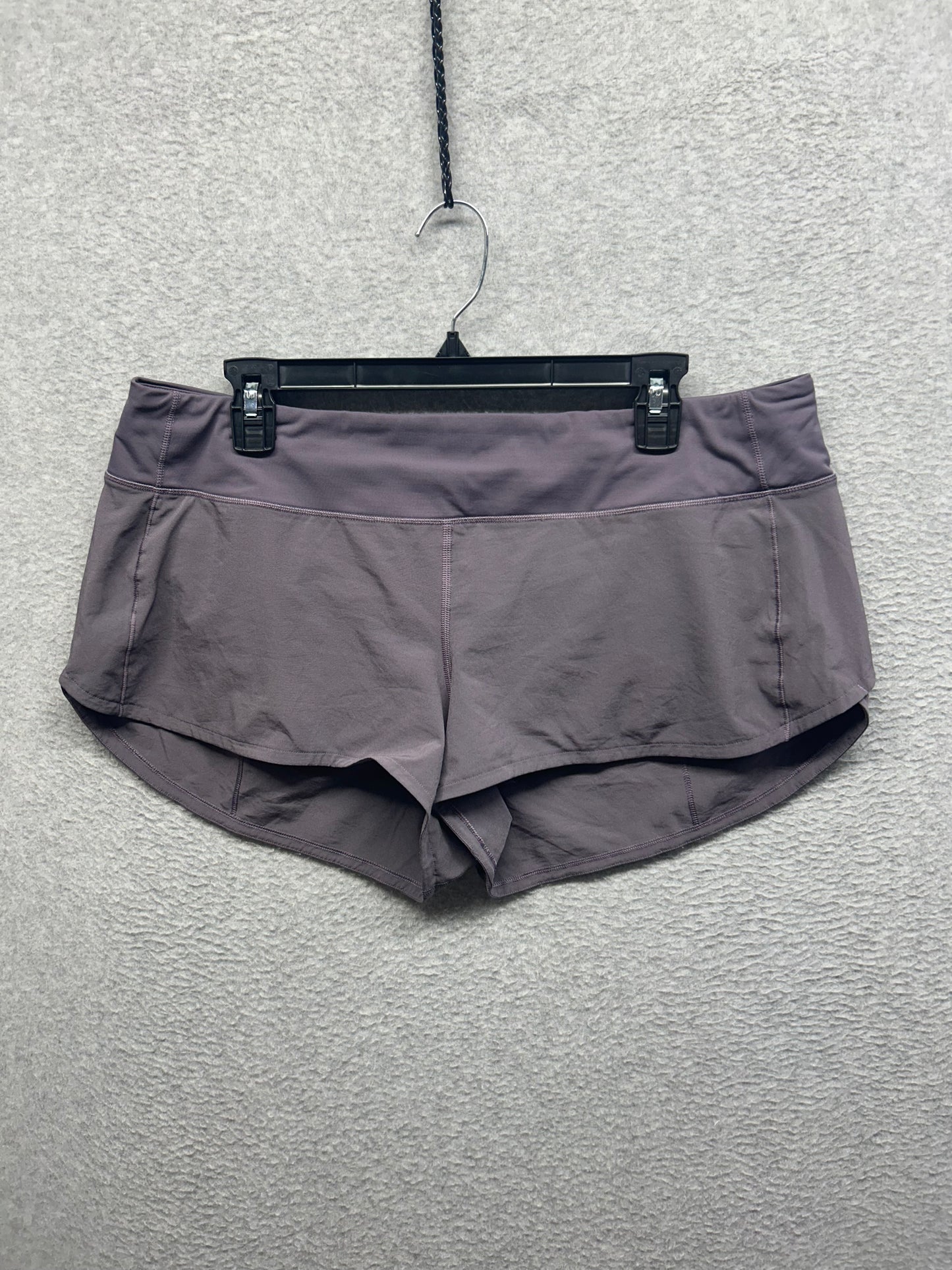 Lululemon Speed Up Short 2.5" Size 12 Graphite Purple
