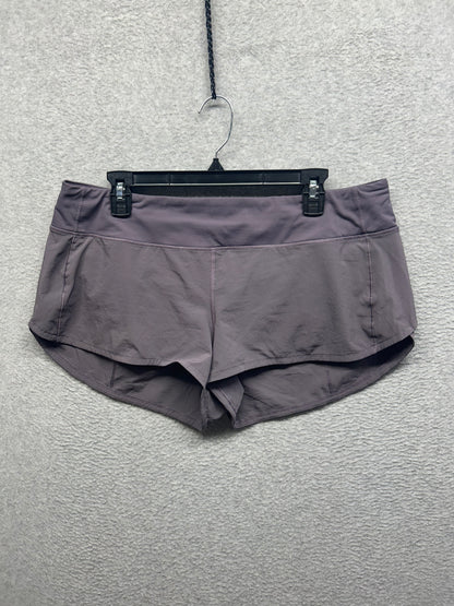 Lululemon Speed Up Short 2.5" Size 12 Graphite Purple
