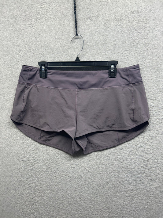 Lululemon Speed Up Short 2.5" Size 12 Graphite Purple