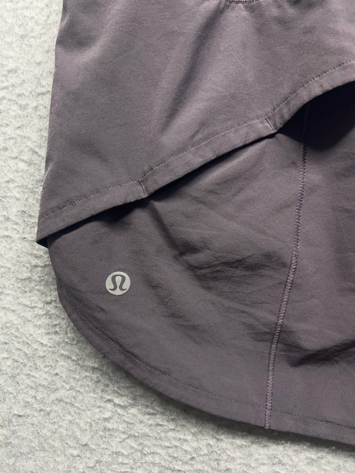 Lululemon Speed Up Short 2.5" Size 12 Graphite Purple
