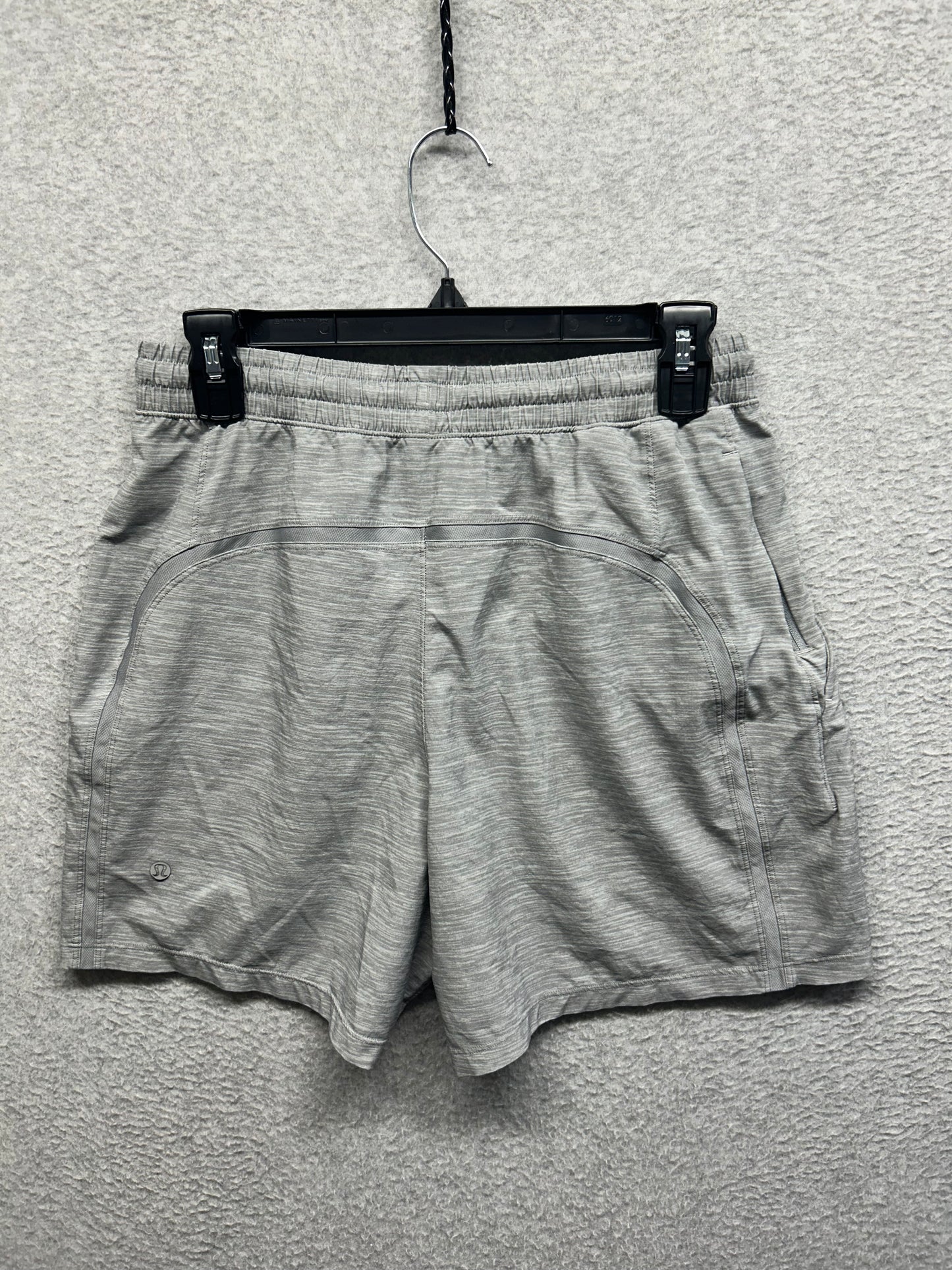 Lululemon Pace Breaker Linerless Short 5" Size Medium Heathered Gray