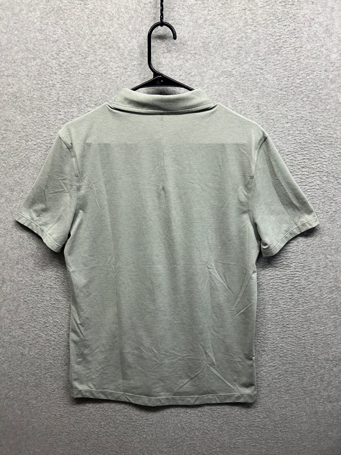 Lululemon Evolution Polo Size Medium Heathered Sea Salt