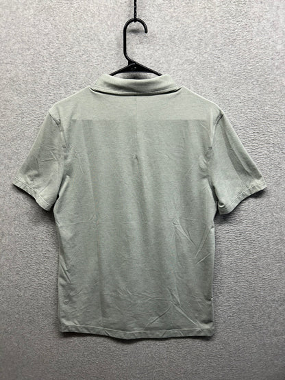 Lululemon Evolution Polo Size Medium Heathered Sea Salt