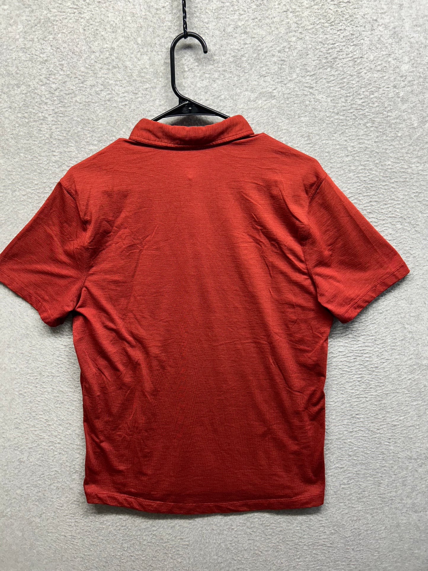 Lululemon Evolution Polo Short Sleeve Size Medium Cayenne