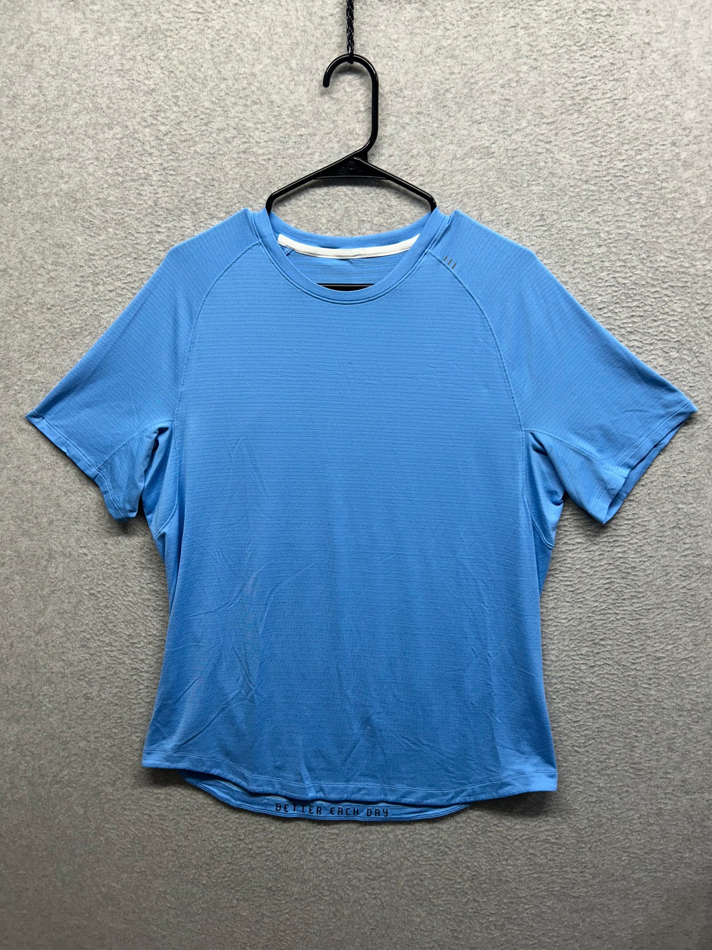 Lululemon Drysense Training Short Sleeve Shirt Size Large Heathered Poolside