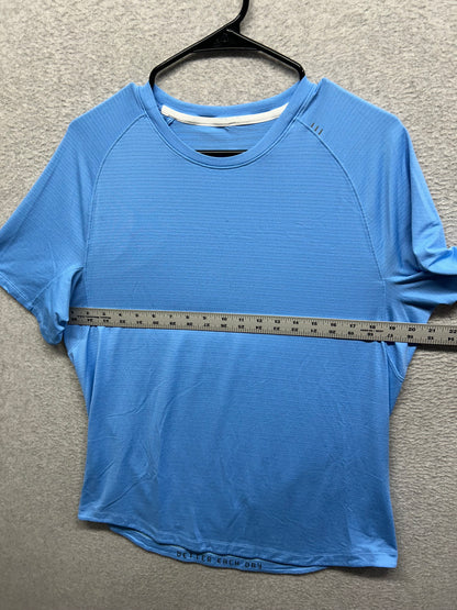 Lululemon Drysense Training Short Sleeve Shirt Size Large Heathered Poolside