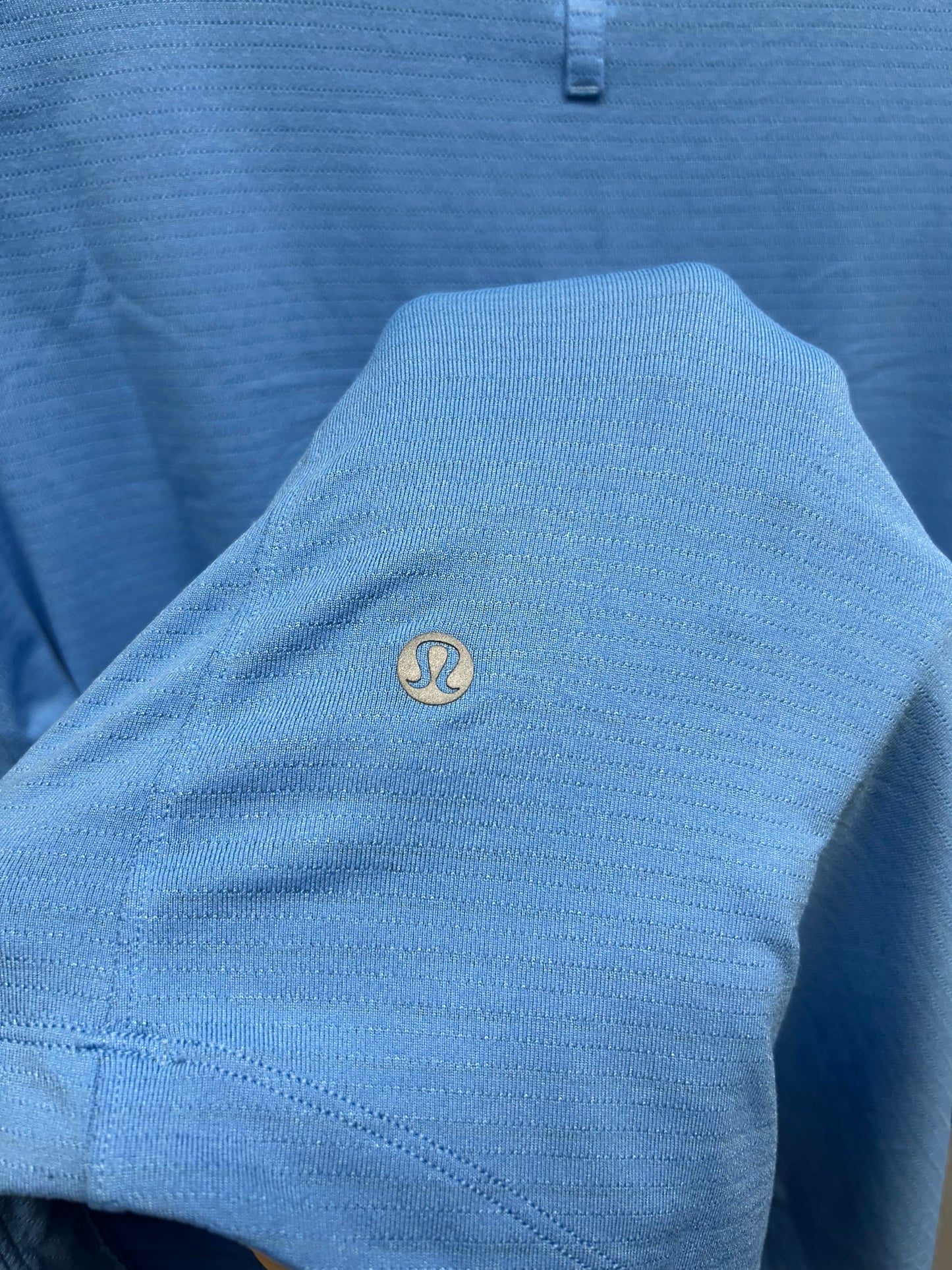 Lululemon Drysense Training Short Sleeve Shirt Size Large Heathered Poolside