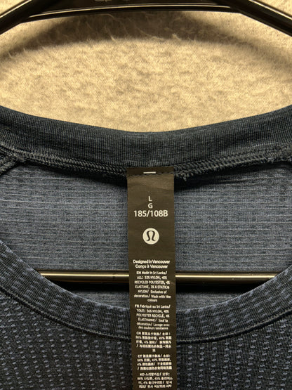 Lululemon Metal Vent Tech Long-Sleeve Shirt Size Large True Navy
