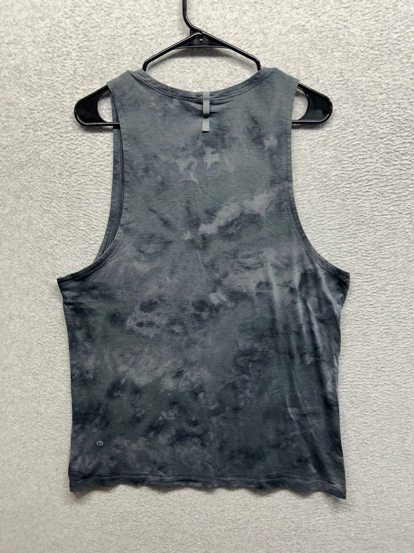 Lululemon Always Agile Tank Size Large Diamond Dye Asphalt Grey Black