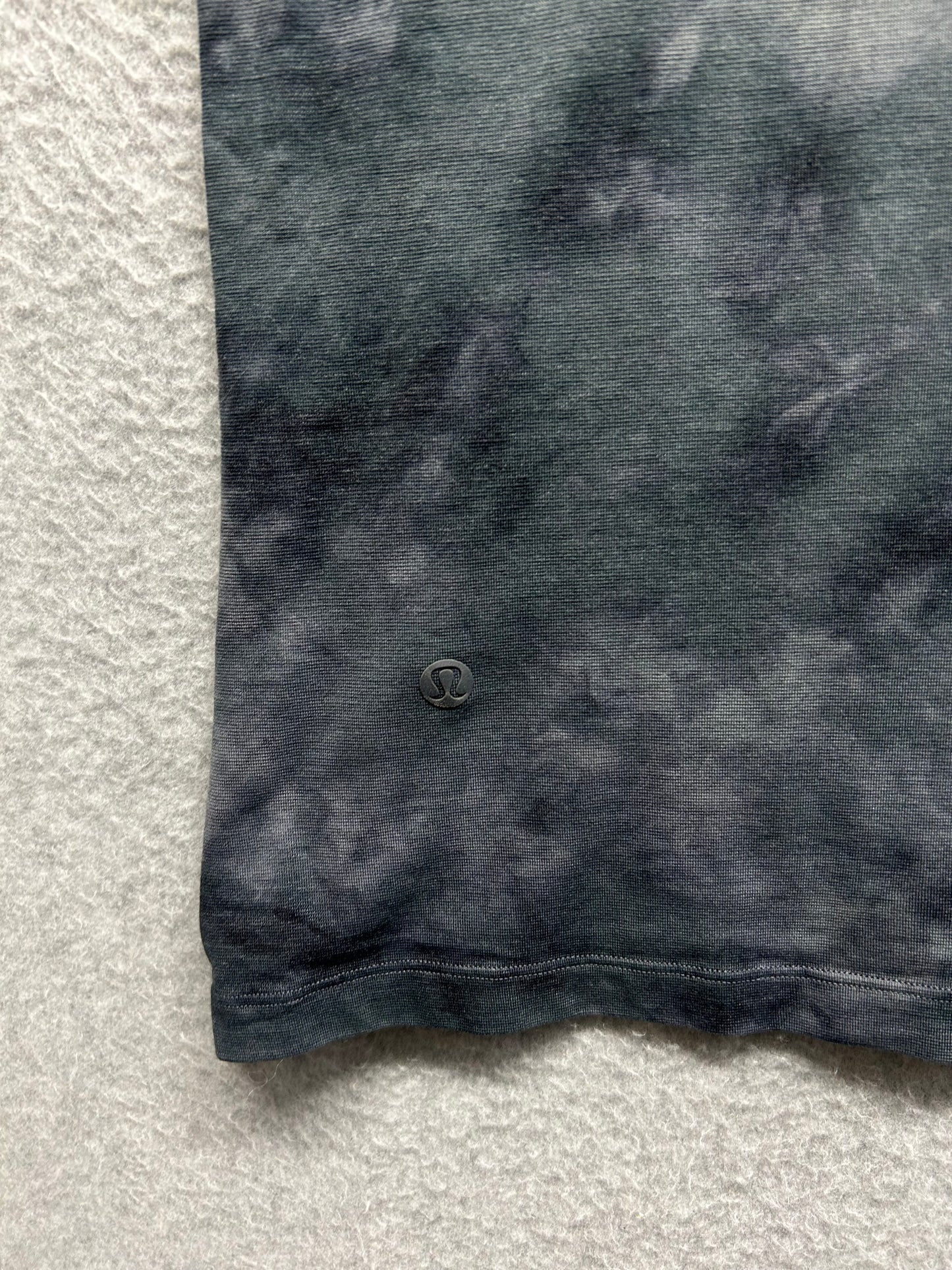 Lululemon Always Agile Tank Size Large Diamond Dye Asphalt Grey Black