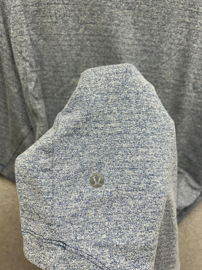Lululemon Drysense Training Short Sleeve Shirt Size Large Heathered Soft Denim
