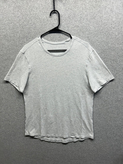 Lululemon 5 Year Basic Tee Size Large Heathered Core Ultra Light Grey