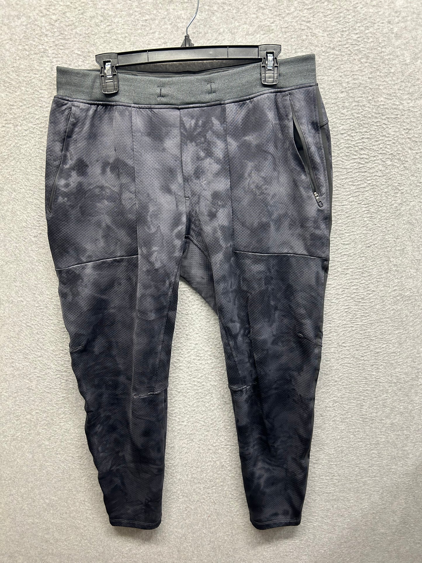Lululemon Textured Tech Pant Size XL Diamond Dye Rhino Grey Anchor