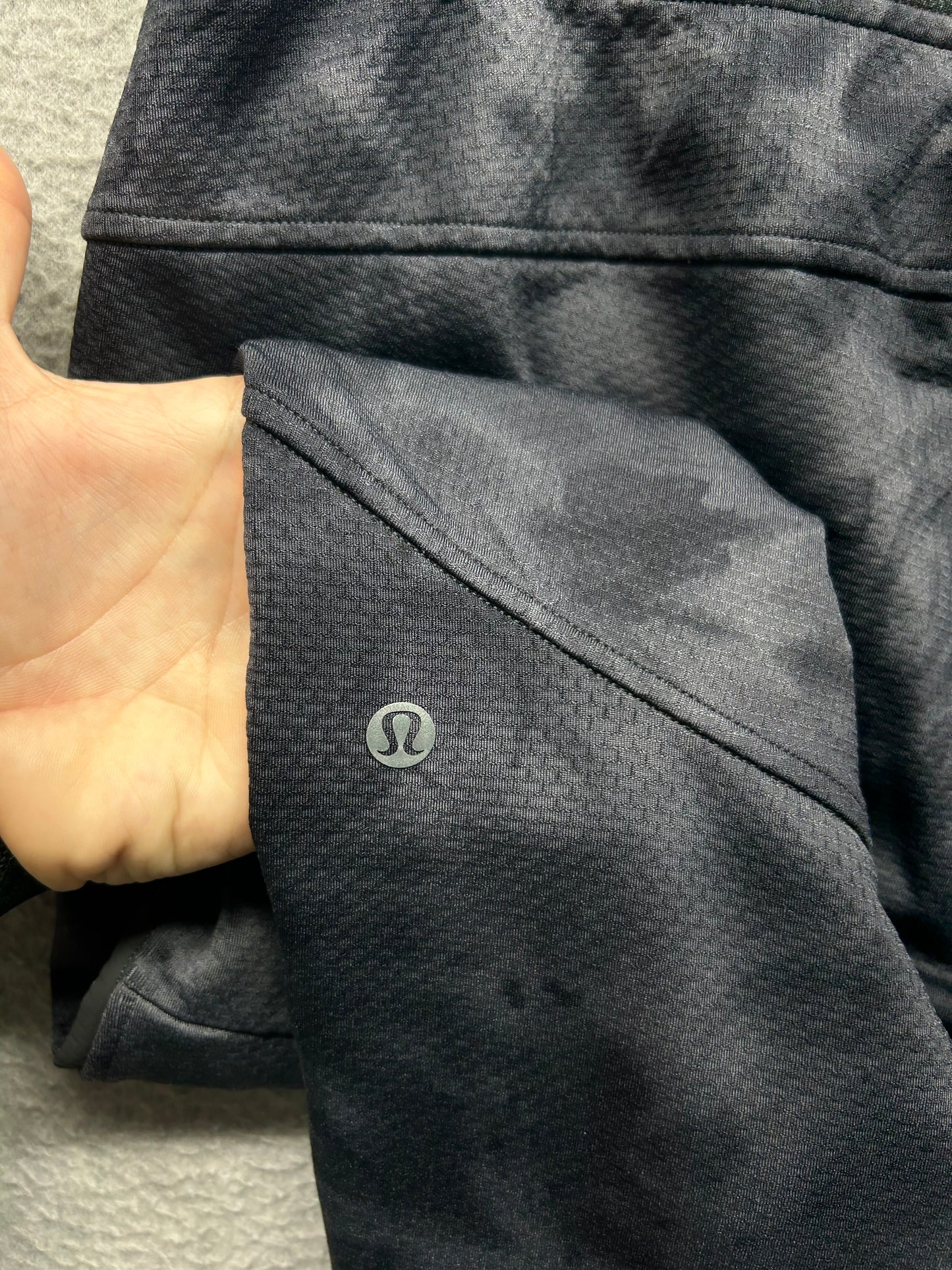 Lululemon Textured Tech Pant Size XL Diamond Dye Rhino Grey Anchor