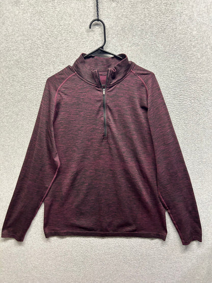 Lululemon Metal Vent Tech Long Sleeve Henley Size XL Oxblood