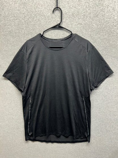 Lululemon Fast and Free Short Sleeve Shirt Size XL Black