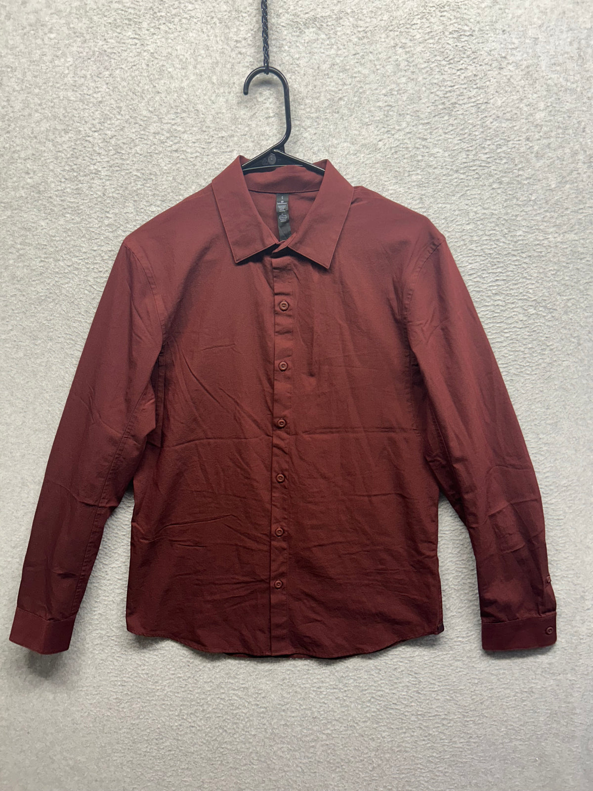 Lululemon Down to the Wire Slim Fit Long Sleeve Mens Size Small Mahogany