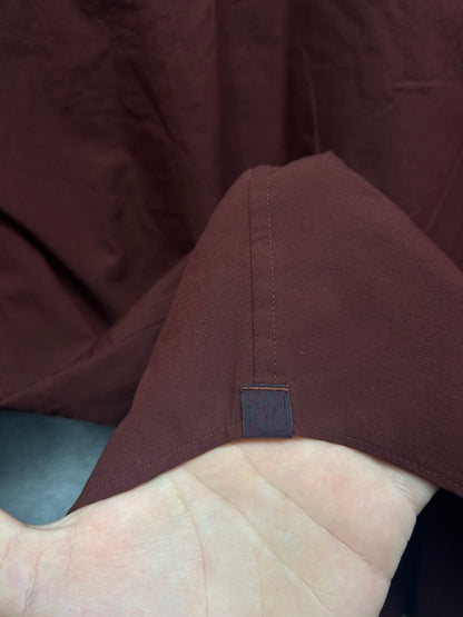 Lululemon Down to the Wire Slim Fit Long Sleeve Mens Size Small Mahogany