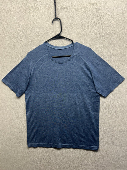 Lululemon Metal Vent Tech Short Sleeve Shirt 2.0 Mens Size Large Blue