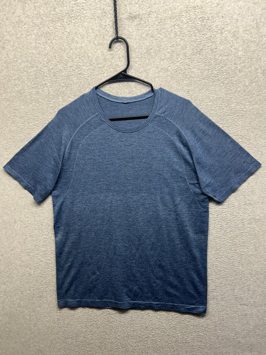 Lululemon Metal Vent Tech Short Sleeve Shirt 2.0 Mens Size Large Blue