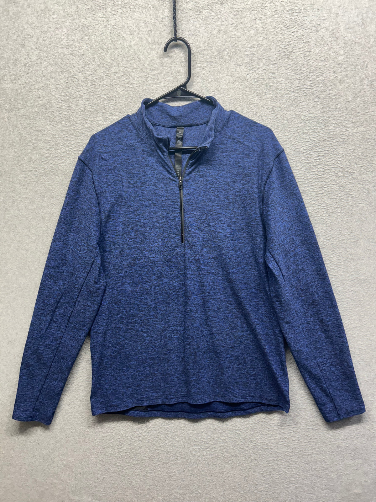 Lululemon Surge Warm 1/2 Zip Size Large Heathered Cerulean Blue