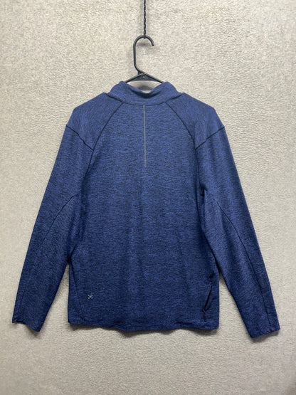 Lululemon Surge Warm 1/2 Zip Size Large Heathered Cerulean Blue