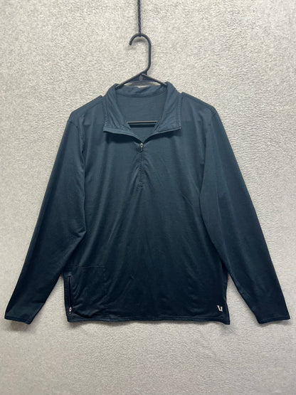 Vuori Ease Performance Half Zip 2.0 Mens Size Large Ink Heather