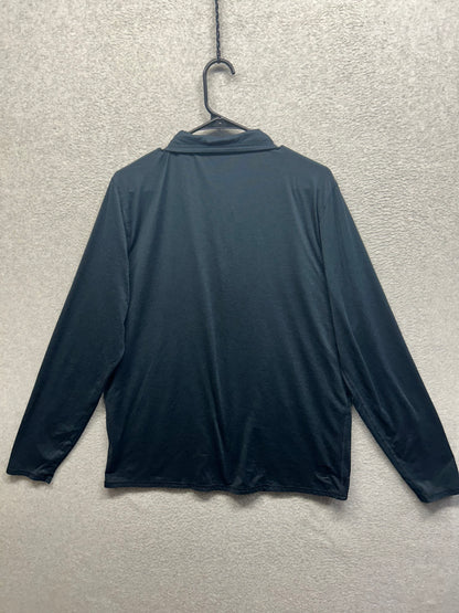 Vuori Ease Performance Half Zip 2.0 Mens Size Large Ink Heather