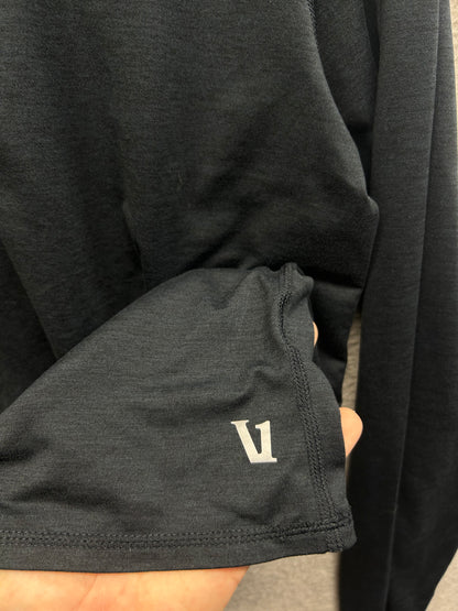 Vuori Ease Performance Half Zip 2.0 Mens Size Large Ink Heather