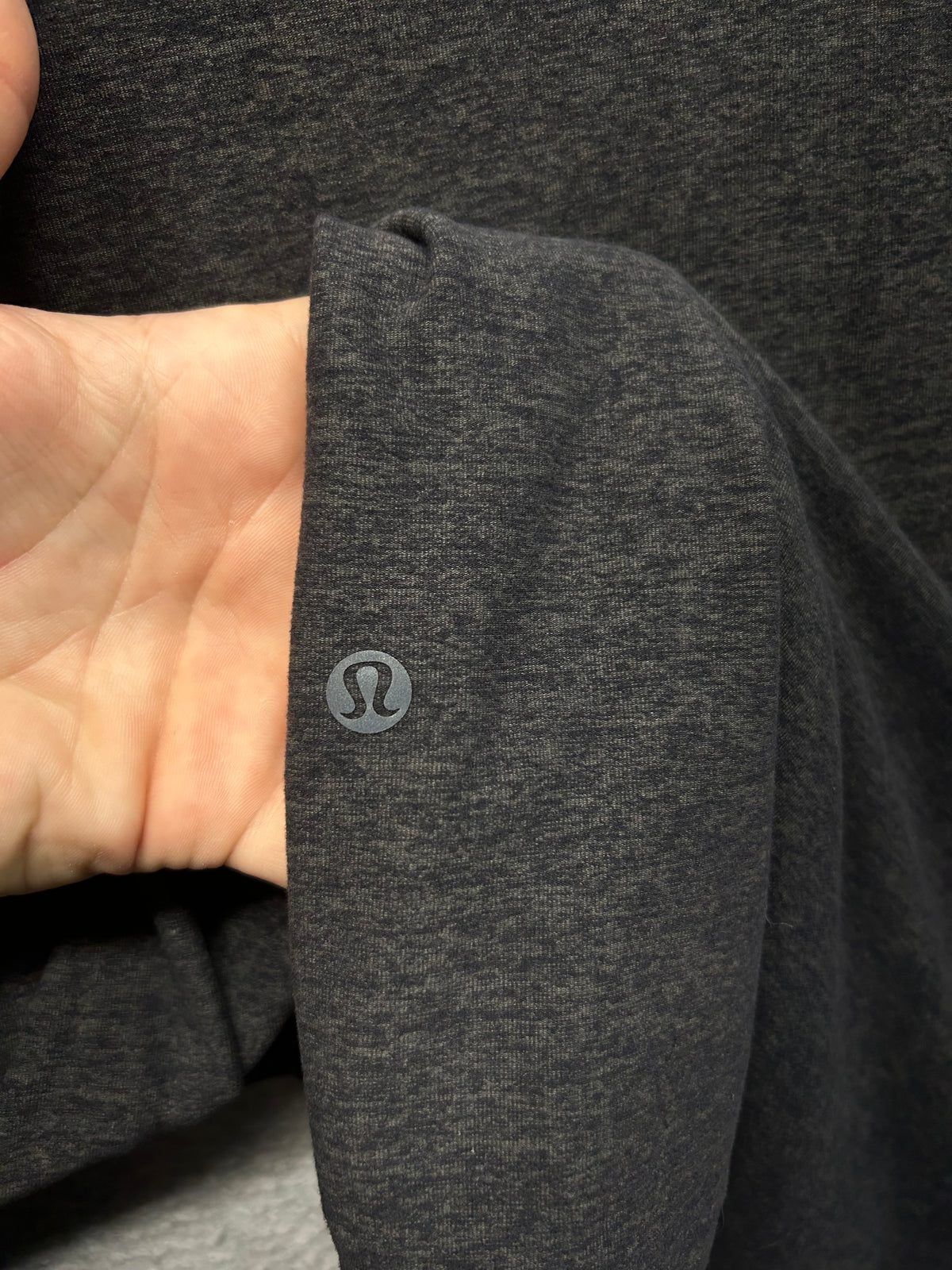 Lululemon Surge Warm 1/2 Zip Size XL Heathered Gray