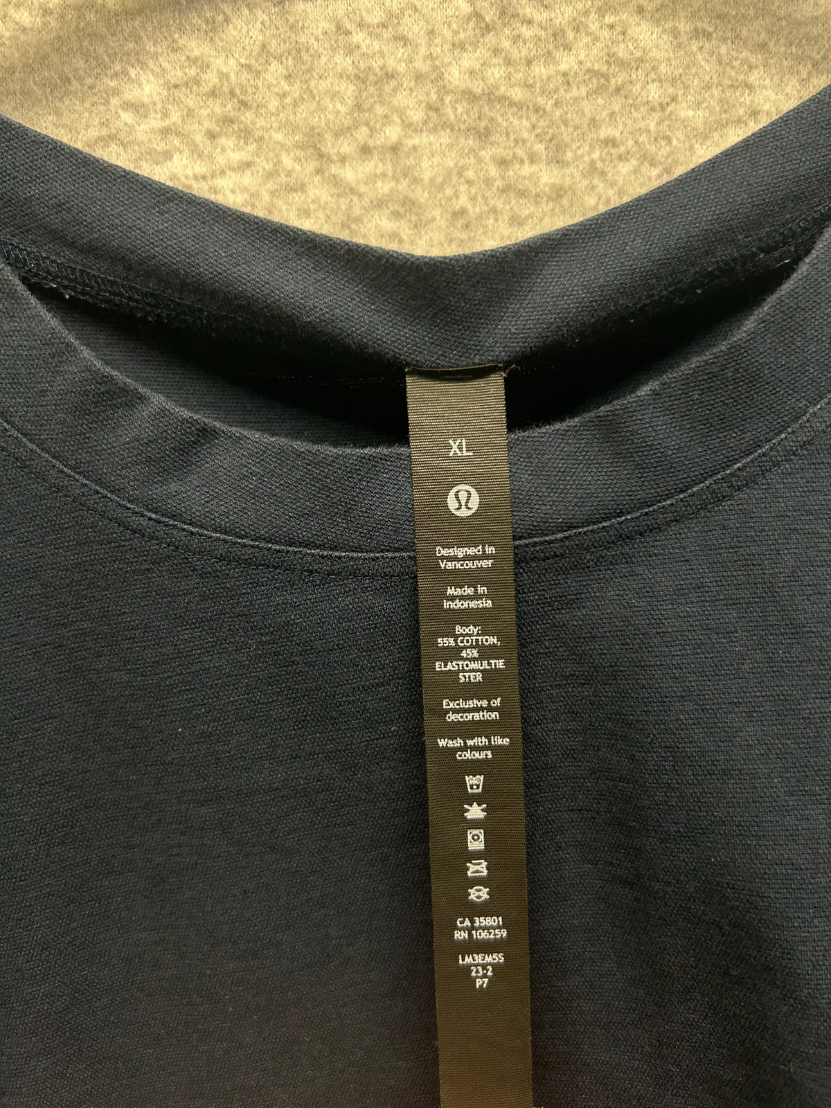 Lululemon Oversized Short Sleeve Shirt Size XL True Navy