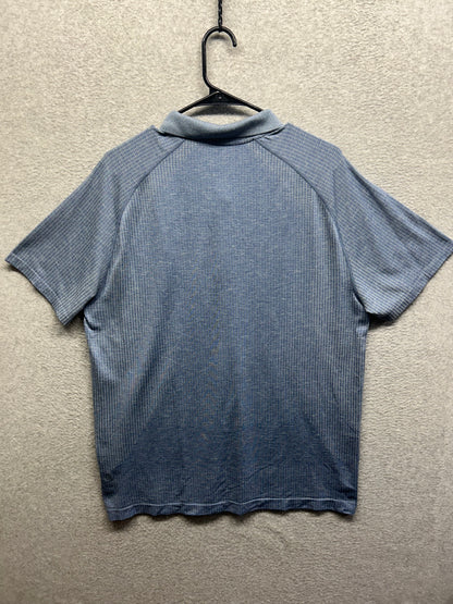 Lululemon Metal Vent Tech Short Sleeve Polo  Mens Size XL Blue