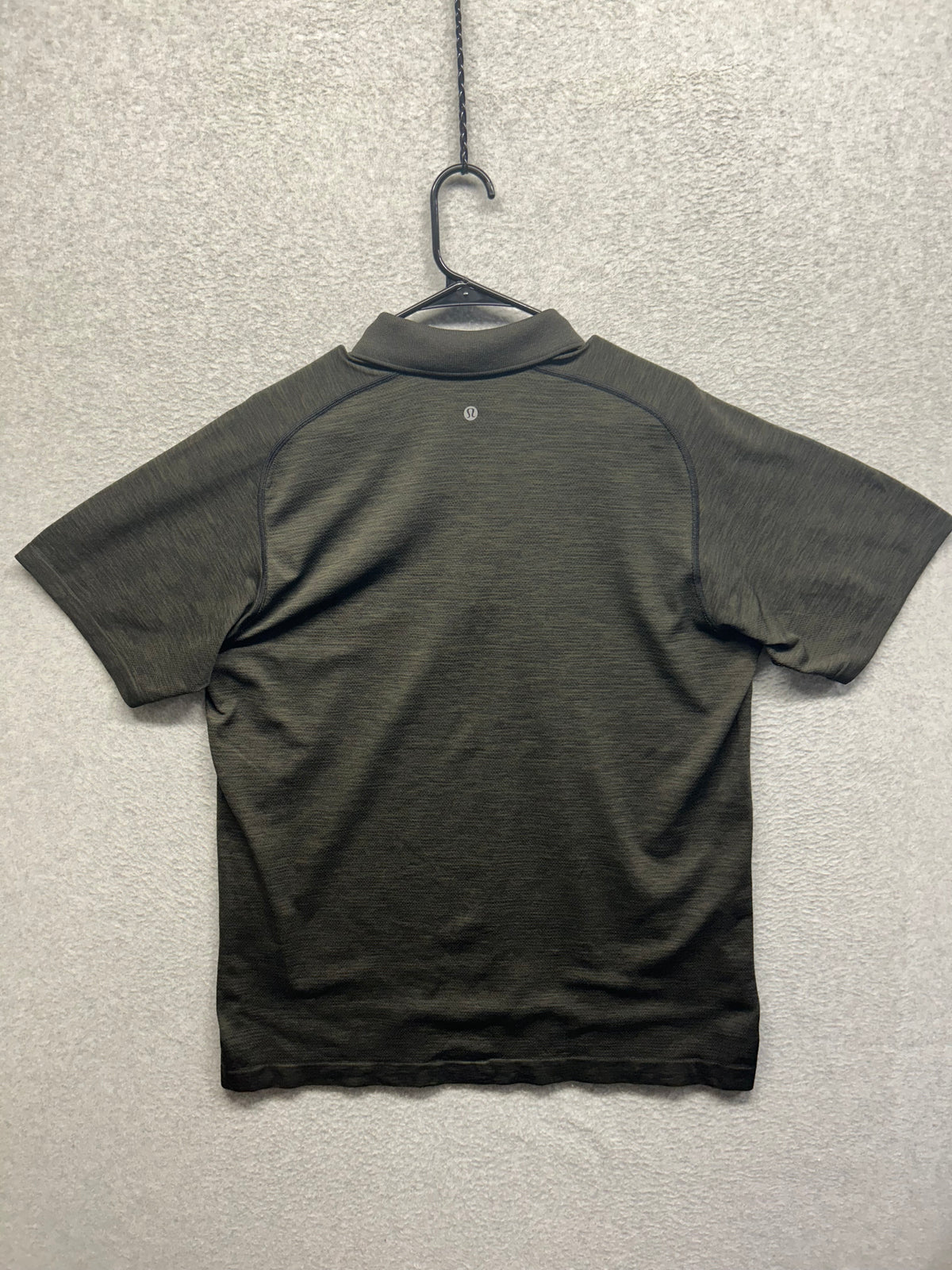 Lululemon Metal Vent Tech Short Sleeve Polo Mens Size XL Brown