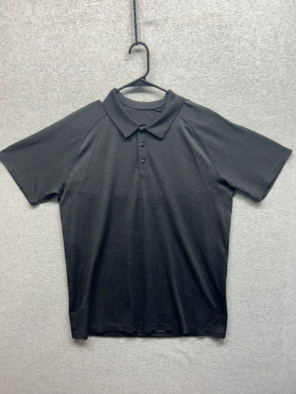 Lululemon Metal Vent Tech Short Sleeve Polo Mens Size XL Black