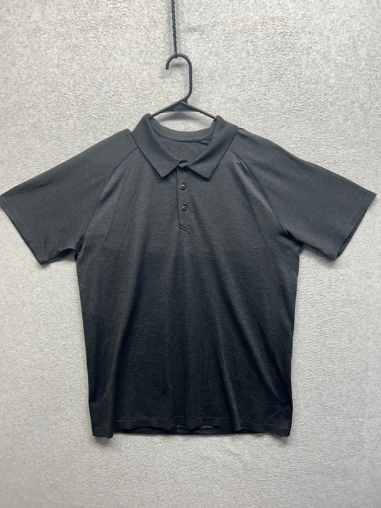 Lululemon Metal Vent Tech Short Sleeve Polo Mens Size XL Black