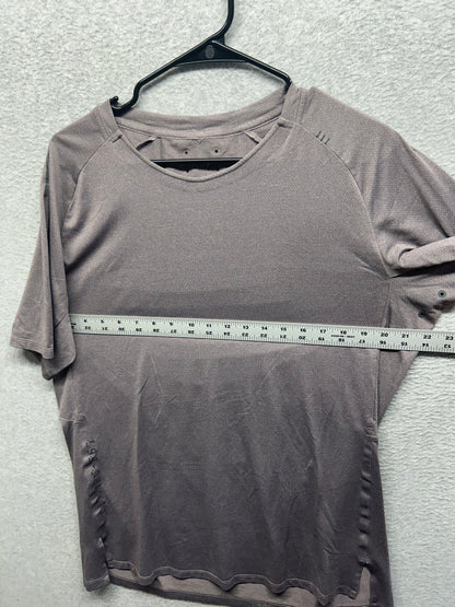 Lululemon Textured Training Short Sleeve Size XL Purple